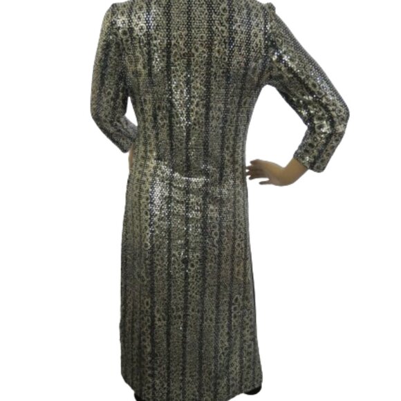 Frank Lyman Design High-Low 3/4 Sleeve Sparkling Top - Picture 10 of 11